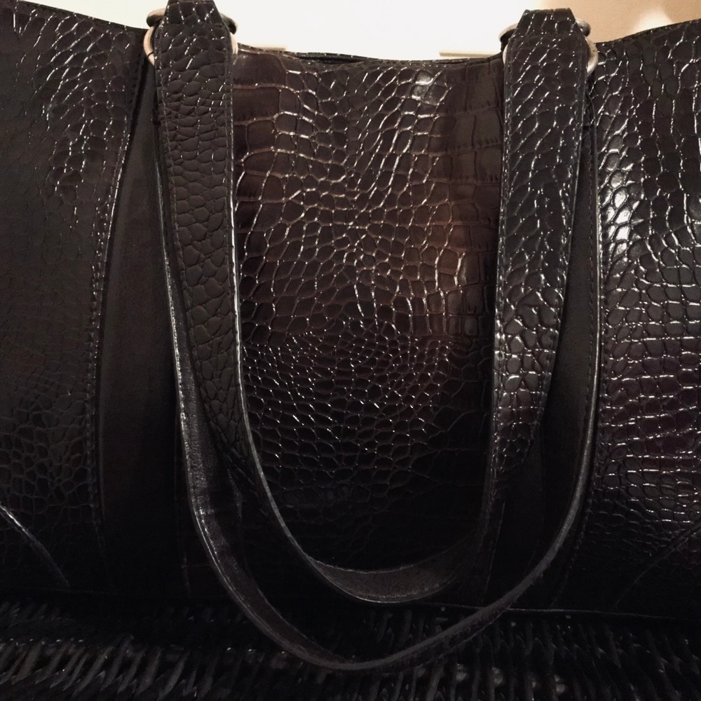 Coldwater Creek Chocolate Brown Laptop/Handbag - Picture 2 of 8